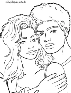 malvorlage-liebespaar-kreativ-ausmalen