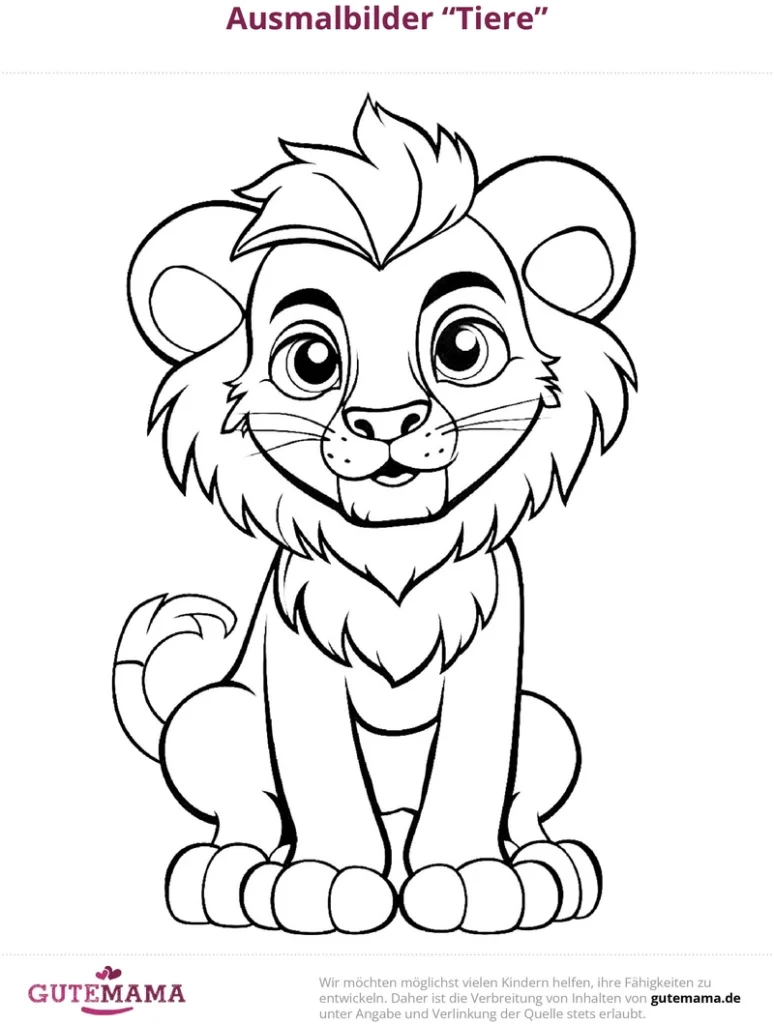 malvorlage-loewe-ausmalen-und-lernen