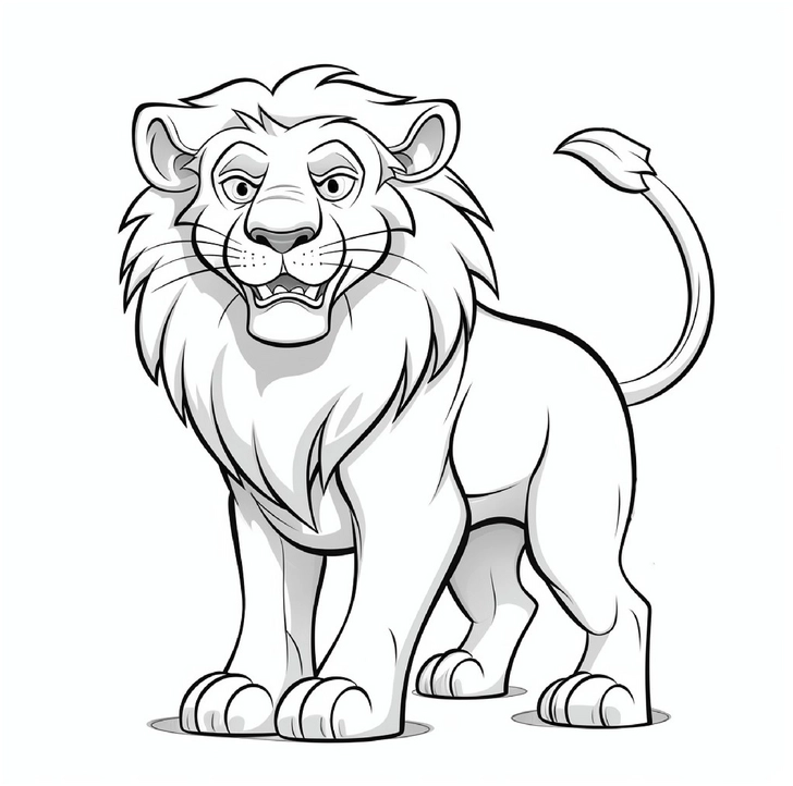 malvorlage-loewe-im-dschungel-mit-interessanten-tierfakten