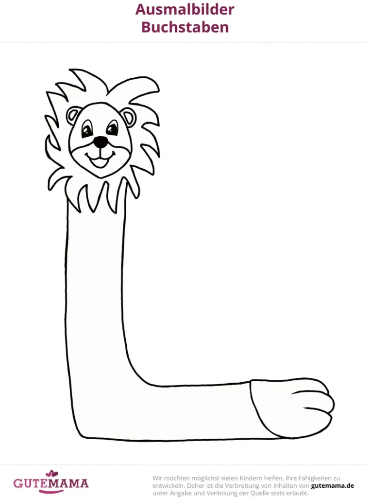 malvorlage-loewe-langer-hals-fröhliches-gesicht