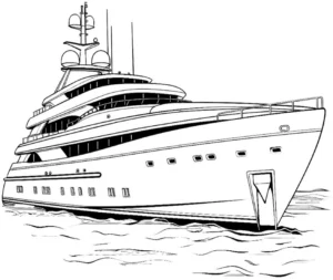 malvorlage-luxusyacht-zum-ausmalen