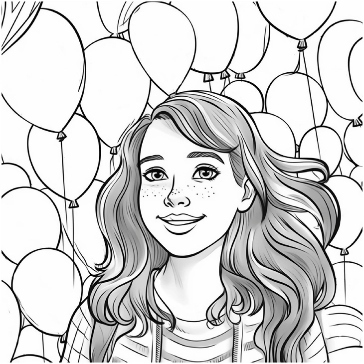 malvorlage-maedchen-luftballons-feier-gestalten
