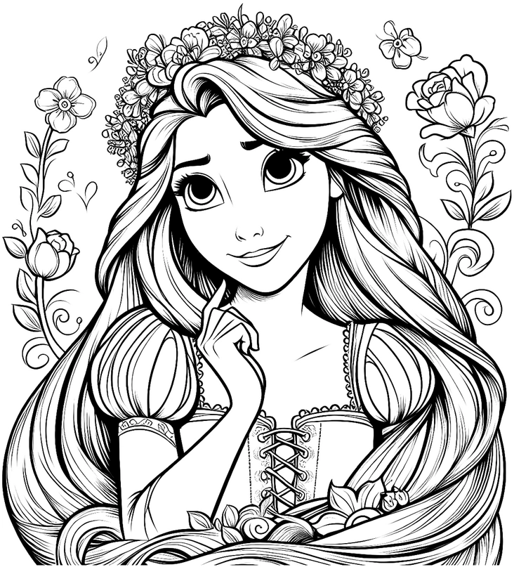 malvorlage-maerchenhafte-blumenfigur