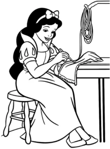 malvorlage-maerchenmaedchen-beim-naehen