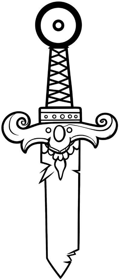 malvorlage-magisches-schwert-kreativ-entdecken