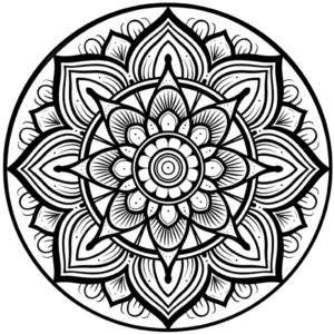 malvorlage-mandala-blumen-und-blattmuster-zum-ausmalen