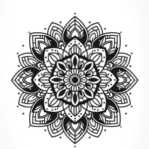 malvorlage-mandala-florale-muster-symmetrien