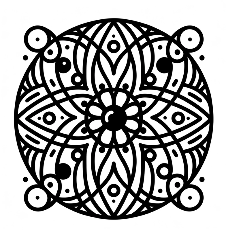 malvorlage-mandala-geschwungene-linien-florale-elemente