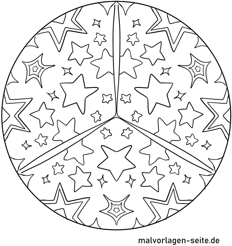 malvorlage-mandala-mit-sternenmotiv