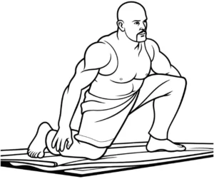 malvorlage-mann-in-yoga-pose