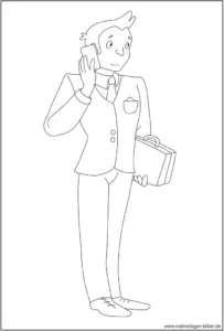malvorlage-mann-mit-handy-im-anzug