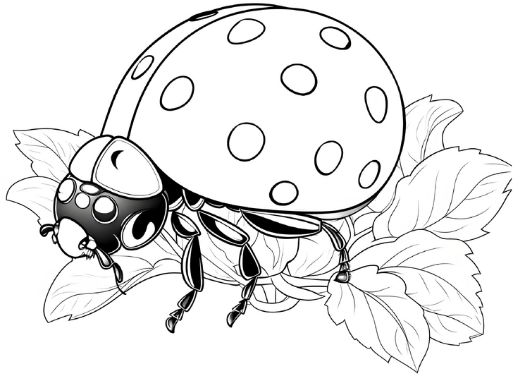 malvorlage-marienkaefer-auf-blatt