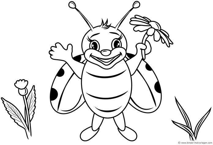 malvorlage-marienkaefer-mit-blume