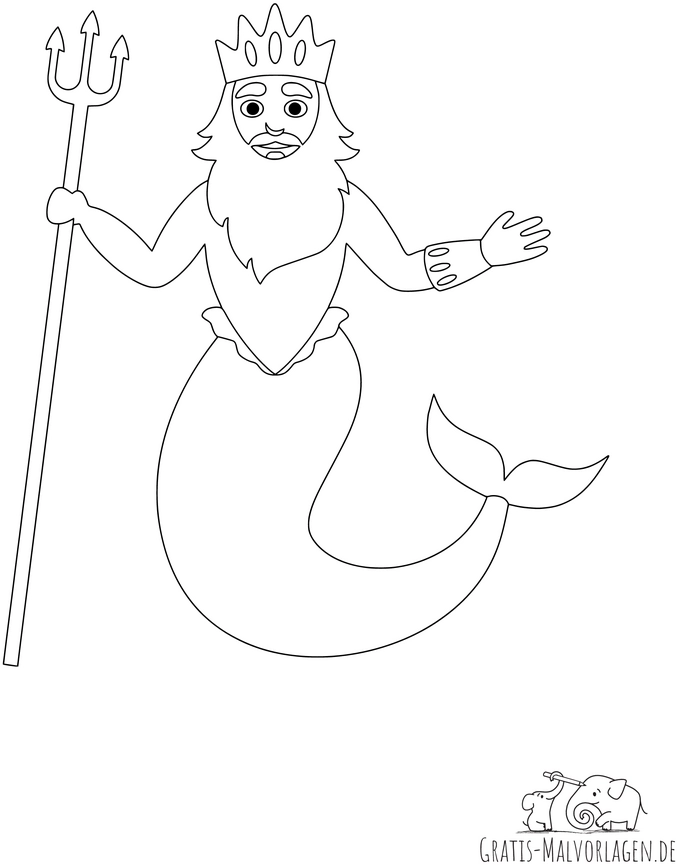 malvorlage-meereskoenig-mit-dreizack-und-krone