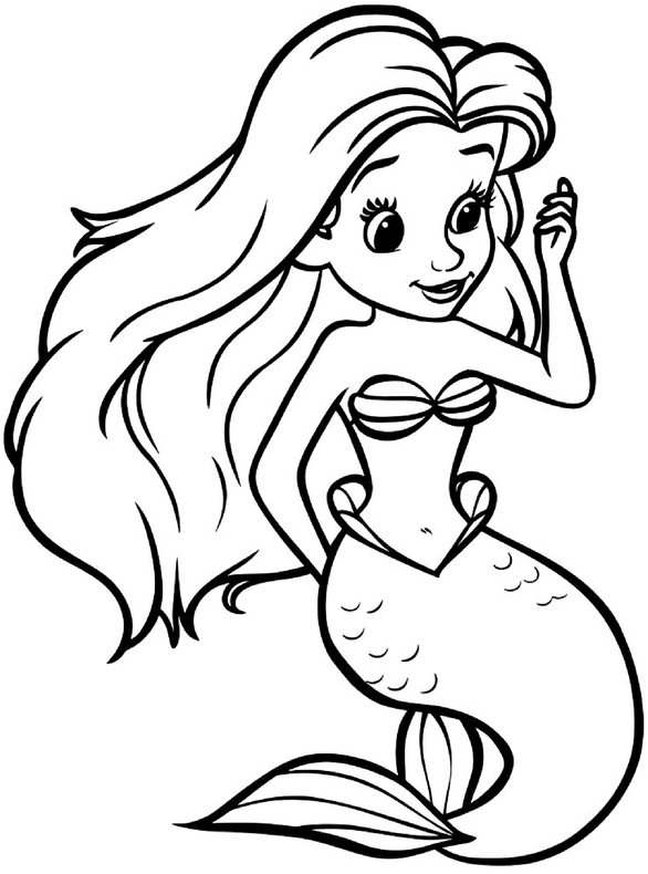 malvorlage-meerjungfrau-in-fantasievoller-unterwasserwelt