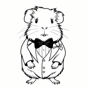 malvorlage-meerschweinchen-im-anzug