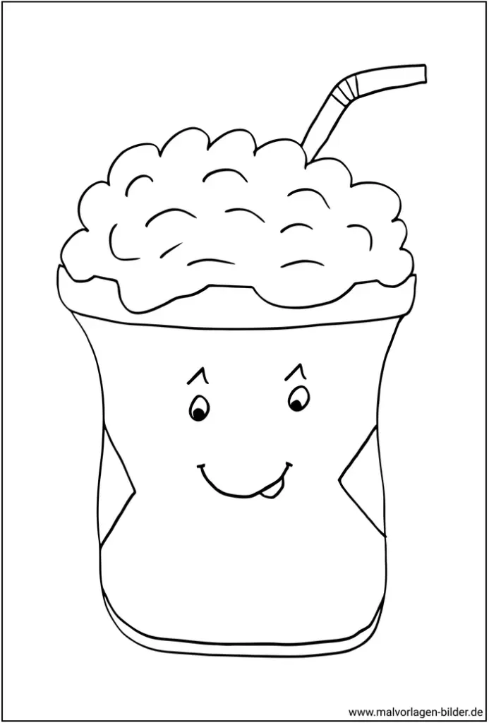 malvorlage-milchshake-im-becher