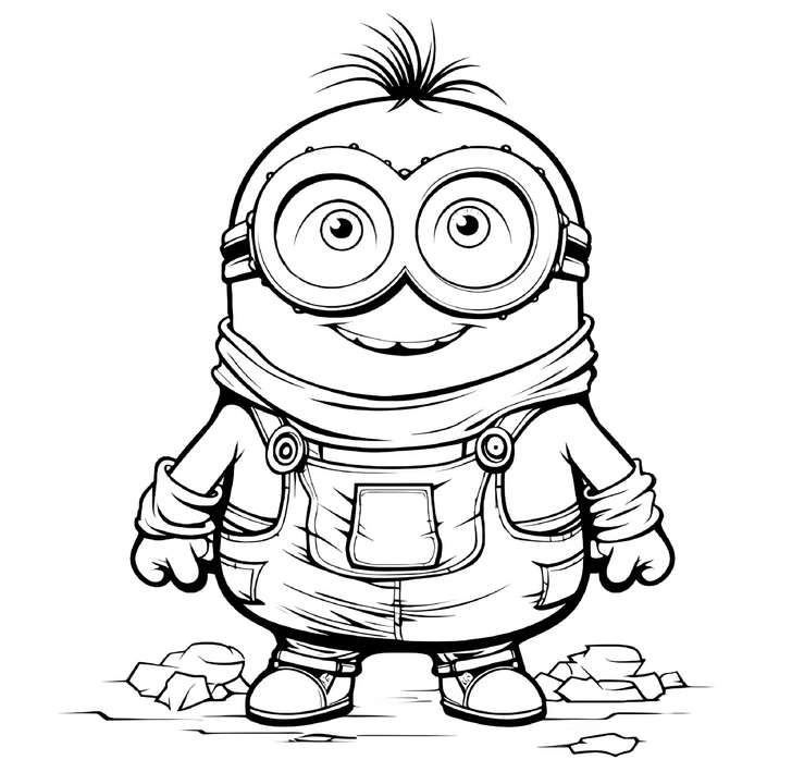 malvorlage-minion-grosse-brillen-fruehling