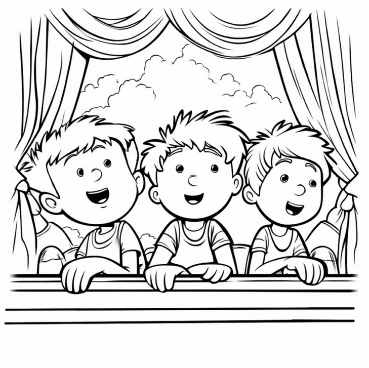malvorlage-mit-kindern-am-fenster