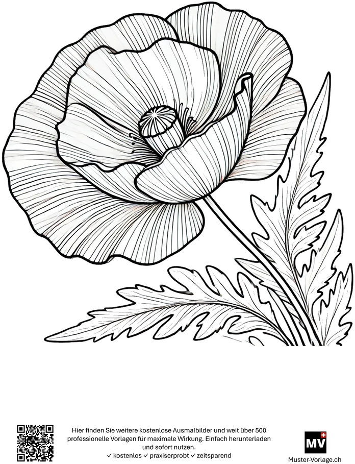 malvorlage-mohnblume-zum-ausmalen
