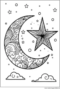malvorlage-mond-und-sterne-ausmalen-fuer-kinder