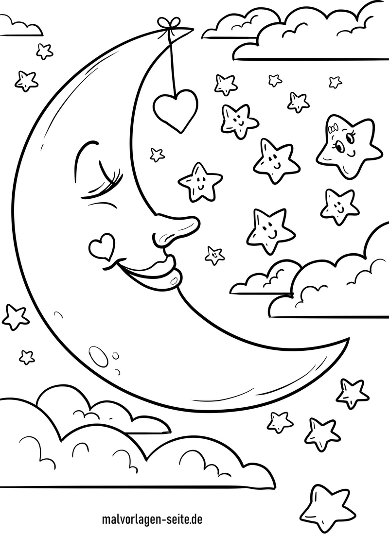 malvorlage-mond-und-sterne-fuer-kinder