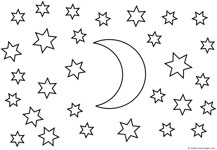 malvorlage-mond-und-sterne-zum-ausmalen