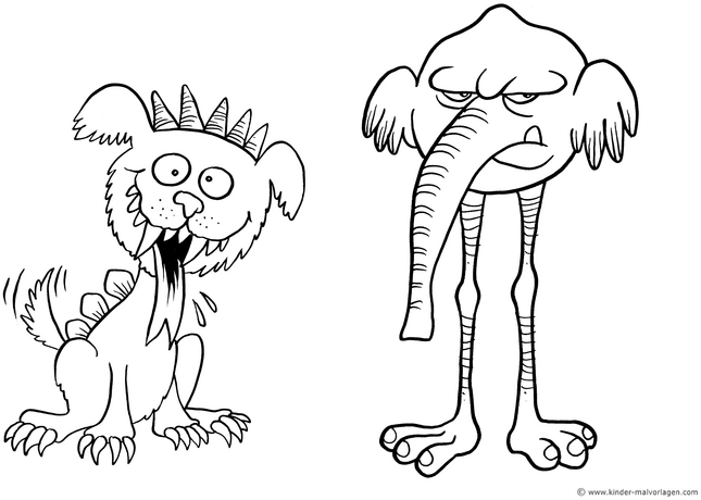 malvorlage-monster-elefant-ausmalbild