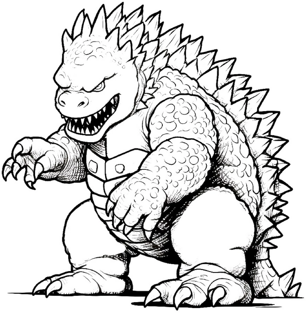 malvorlage-monster-gott-stacheln-scharfe-zaehne