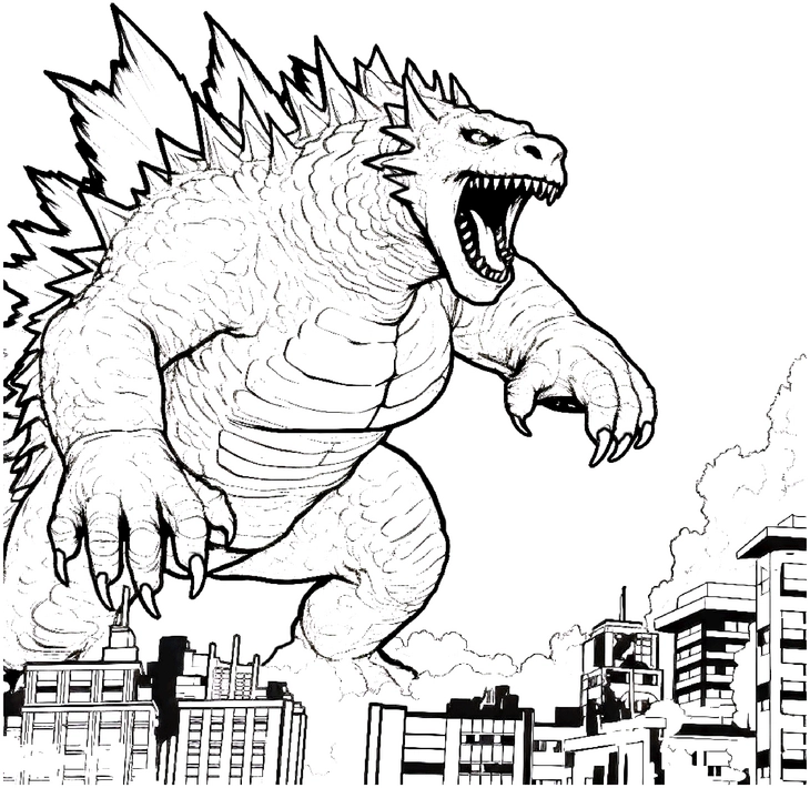 malvorlage-monster-in-der-stadt