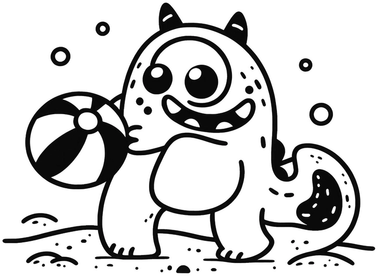 malvorlage-monster-mit-ball-fuer-kreative-ausmalstunden