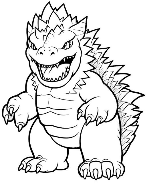malvorlage-monster-mit-scharfen-zaehnen-und-kraeftiger-statur