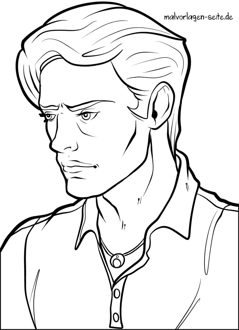 malvorlage-nachdenklicher-mann-zum-ausmalen