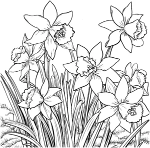 malvorlage-narzissen-fruehlingsblumen