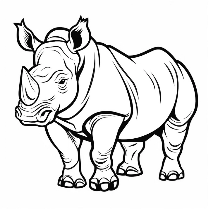 malvorlage-nashorn-ausmalbild-fuer-kinder
