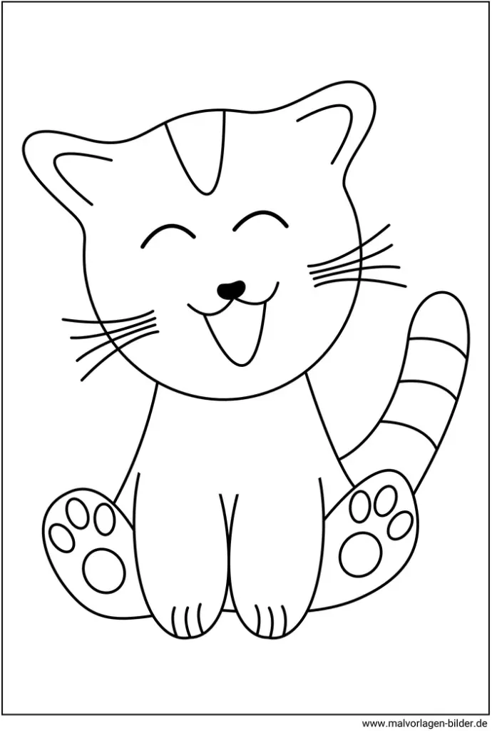 malvorlage-niedliche-katze-zum-ausmalen