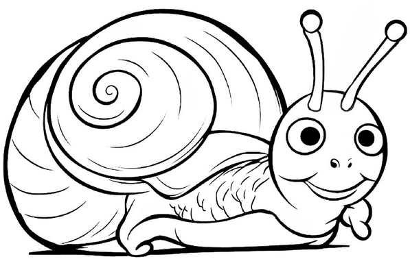 malvorlage-niedliche-schnecke-zauberhaft-ausmalen