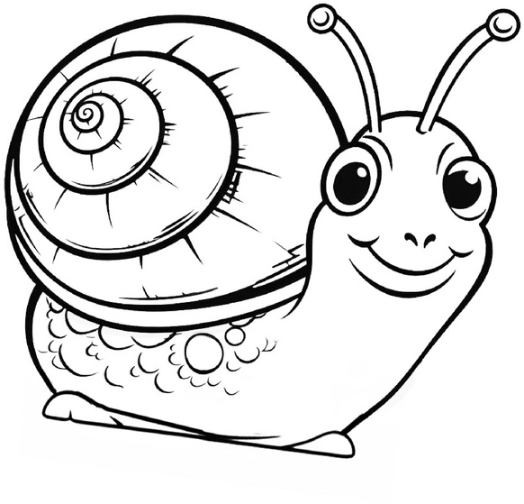 malvorlage-niedliche-schnecke-zum-ausmalen