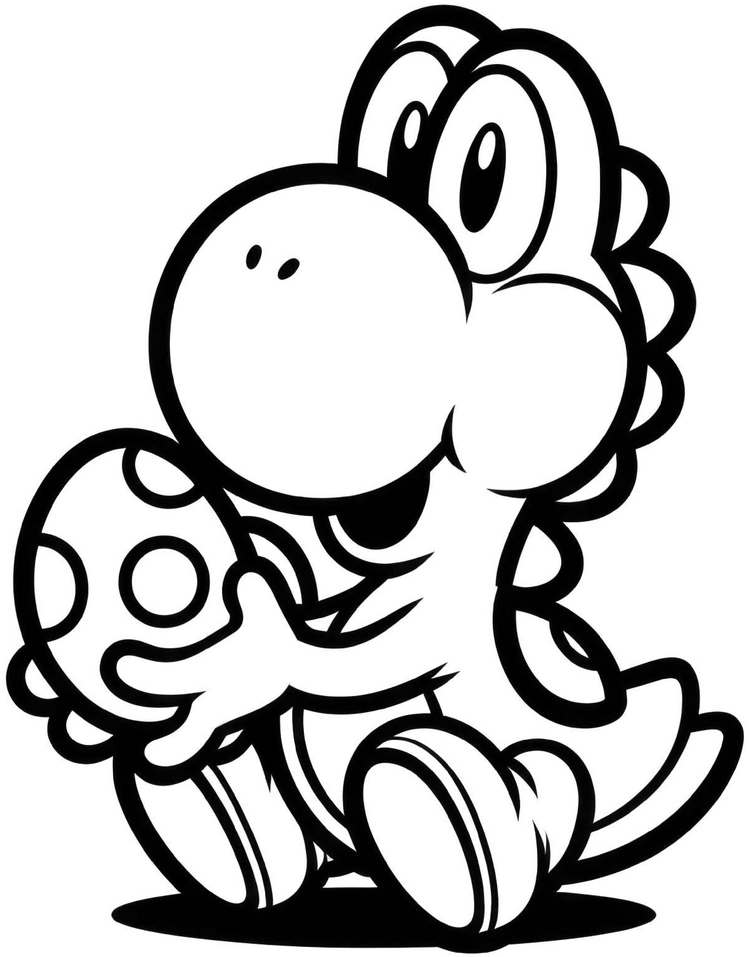 malvorlage-niedlicher-charakter-mit-ei