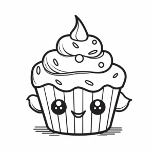 malvorlage-niedlicher-cupcake-mit-bunten-streuseln