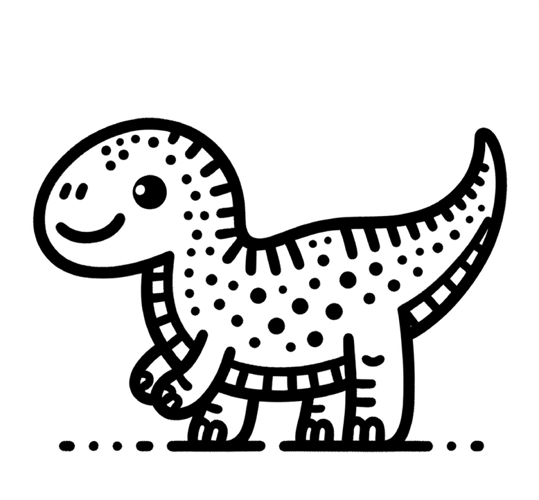 malvorlage-niedlicher-dinosaurier-ausmalen