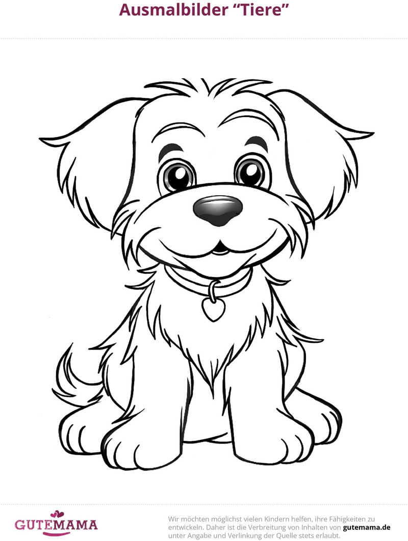 malvorlage-niedlicher-hund-ausmalen