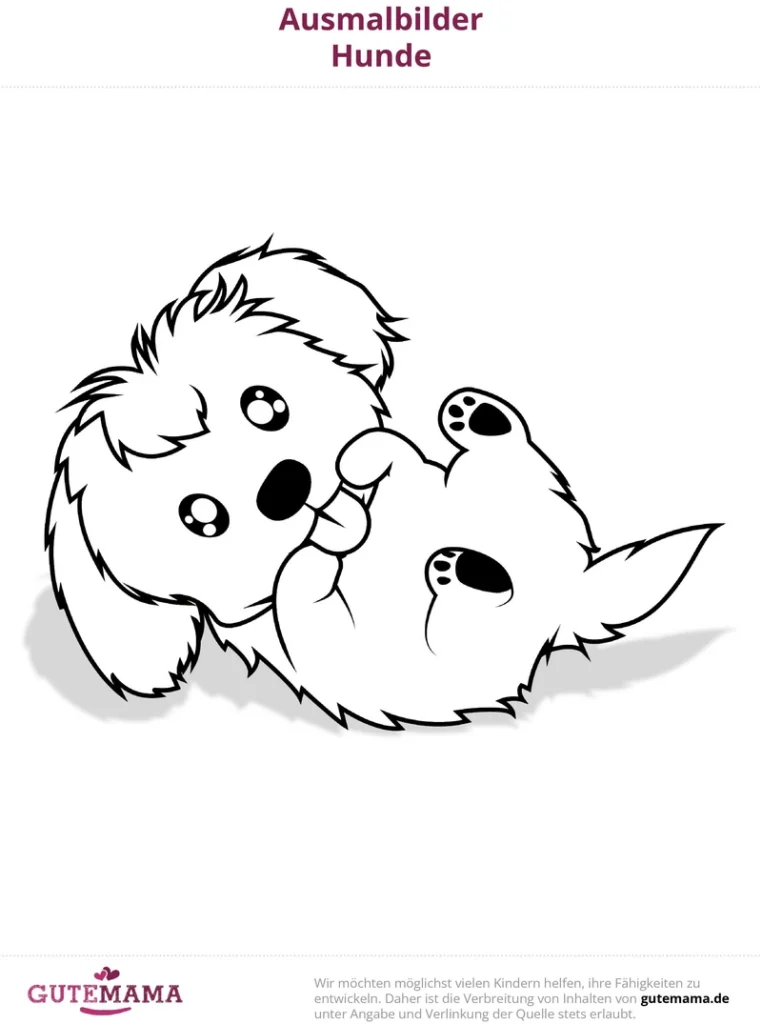 malvorlage-niedlicher-hund-zum-ausmalen