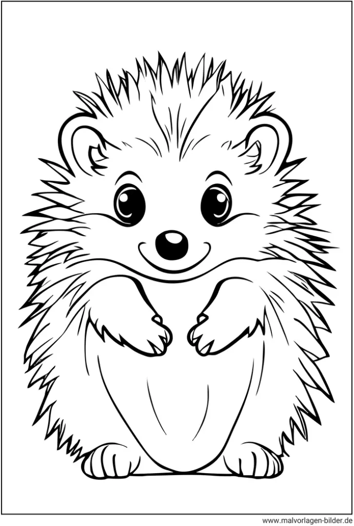 malvorlage-niedlicher-igel-zum-ausmalen