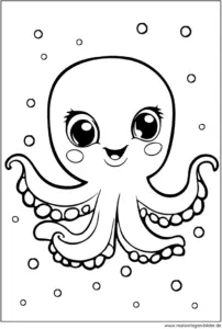 malvorlage-niedlicher-oktopus-ausmalbild