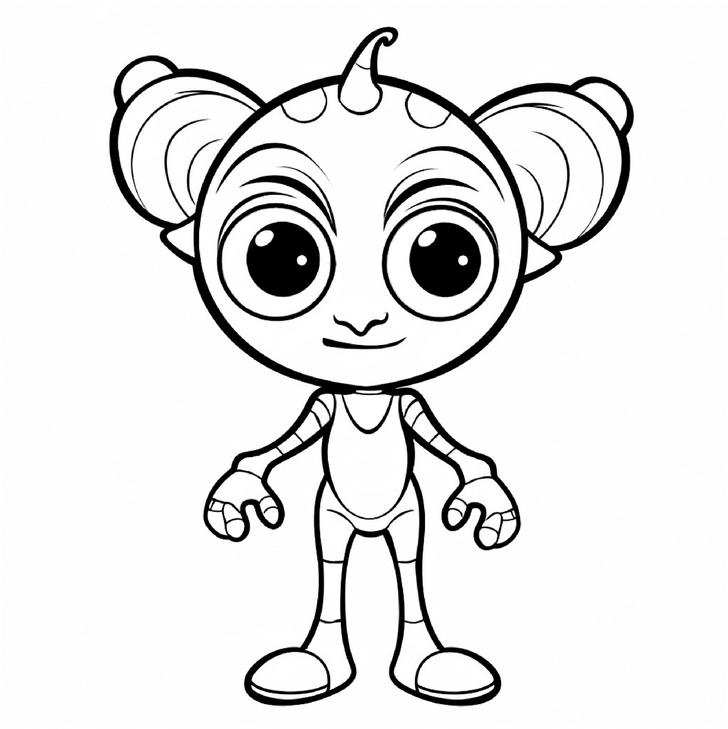 malvorlage-niedlicher-roboter-zum-ausmalen