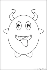 malvorlage-niedliches-monster-ausmalen