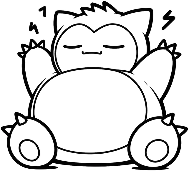 malvorlage-niedliches-rundes-wesen-ausmalbild