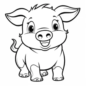 malvorlage-niedliches-schwein-ausmalen