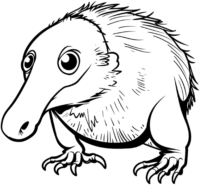 malvorlage-niedliches-tier-mit-besonderen-merkmale